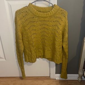 yellow/green american eagle sweater